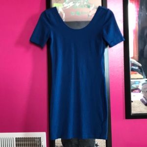 Fitted blue dress